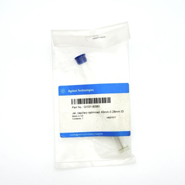 Obsolete. No replacement recommendation. Jet, optimized, 0.011-inch id tip, for capillary columns PN: G1531-80560