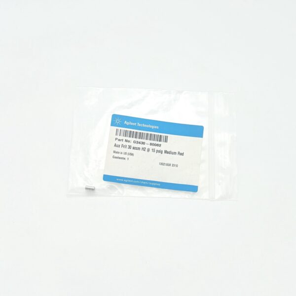 Aux Frit 30 sccm H2 at 15 psig Med Red PN: G3430-80062